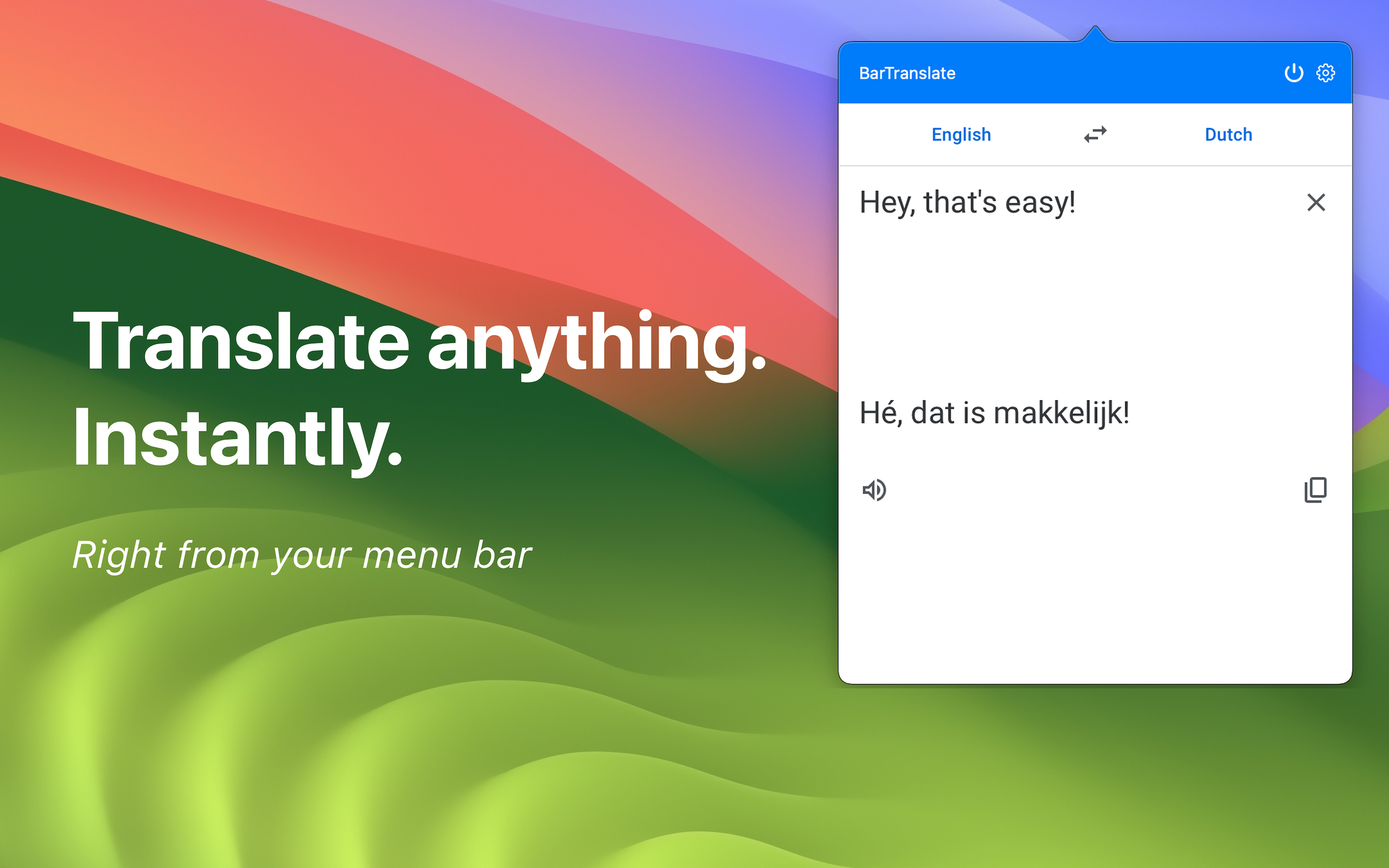 BarTranslate promotional image 1