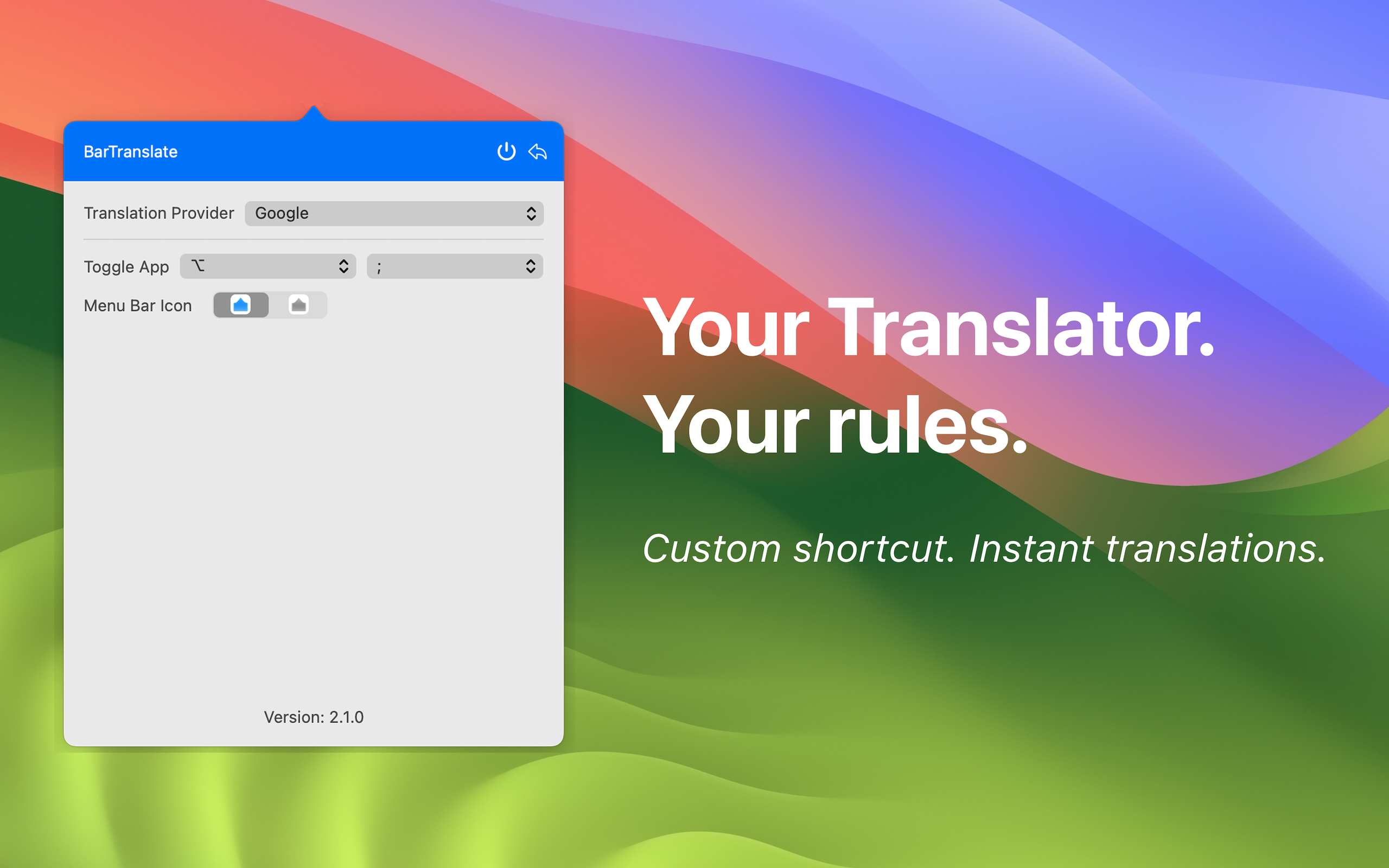 BarTranslate promotional image 2